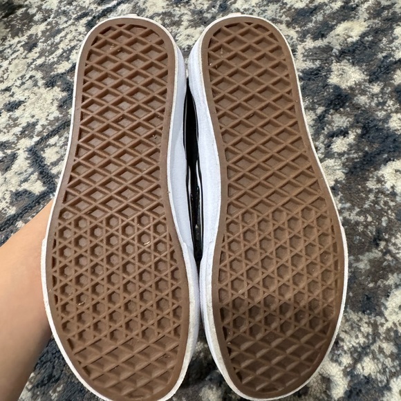 Vans Kids Checkered Slip-On Shoes - Black and Gray - Picture 4 of 4